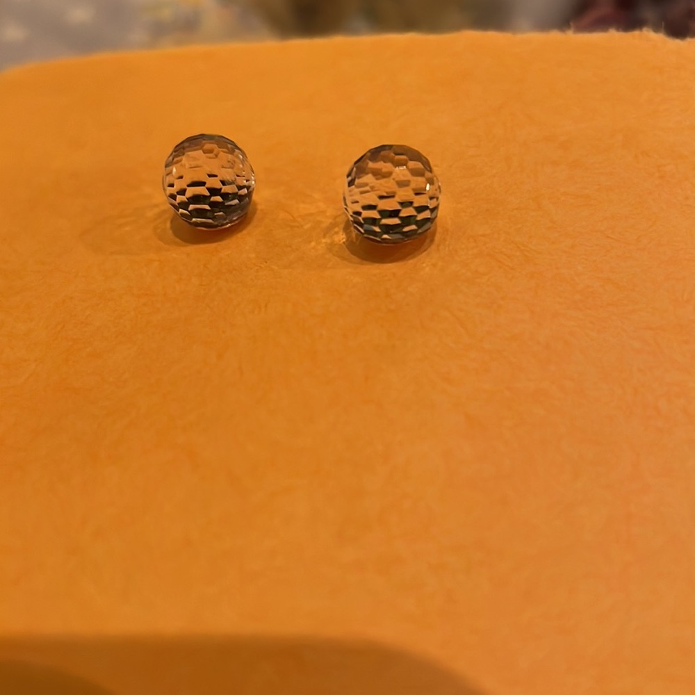 Disco ball stud earrings